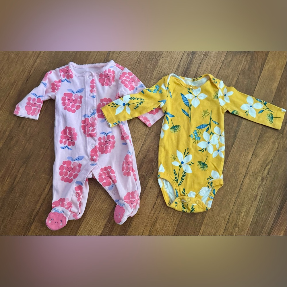 Little Girls Onesie Bundle ~ Size 3 & 6 Months~